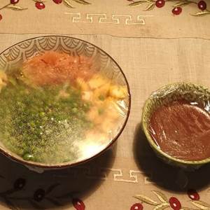 plateau repas ( poke bowl + dessert + eau + vin )