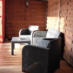 Terrasse couverte chambre Emmanuelle
