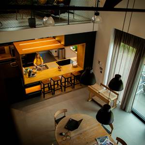 La Siroperie gîte 4 places séjour et cuisine