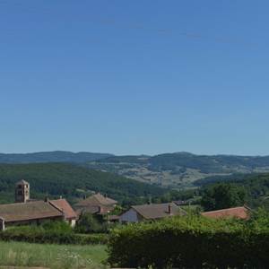 Vue sur le village de Bergesserin