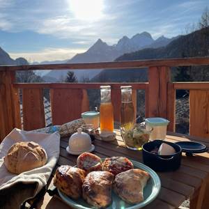 Les cabanes du domaine de l'Esperluette - Petit déjeuner