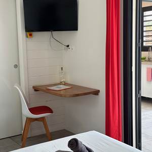 Iguane House villas & Micro Spa Villa Corail espace bureau dans la chambre