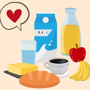 Petit-déjeuner sucré pèlerin