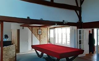 La salle de billar du Domaine la Jam