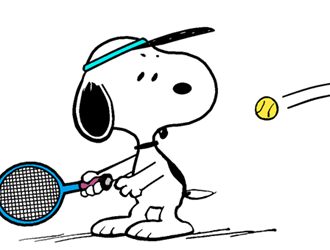 snoopy tennis
