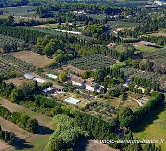 vue aérienne du mas des figues