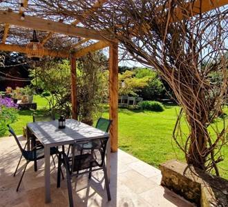 terrasse ombragée plein sud
