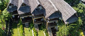 Vue aérienne du Rofia Lodge Nosy Be