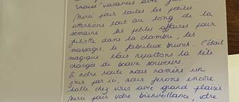 Jolie carte de remerciements