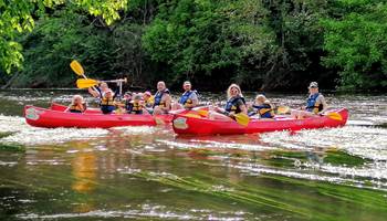 #saintleonsurvezere #châteauenfête #lascauxcanoë #canoëetprehistoire #aventureencanoë #coupdecoeur #plusbeauparcours #canoeenfamille #canoeenmai #ascension-presta