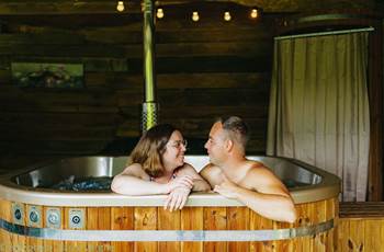 Espace bien-être : idéal pour profiter en amoureux . Crédit photo : Laura Vergne