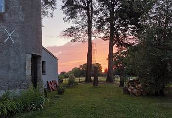 Lever de soleil, moulin de La Retardière, Orvault