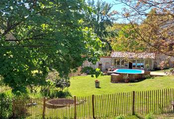 vue du parking privé