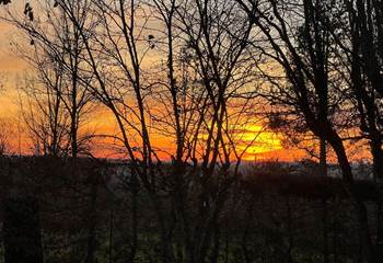 Un coucher de soleil à l'Olivianne