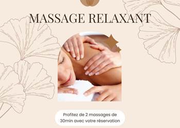 Offre 1 nuit avec 2 massages relaxants