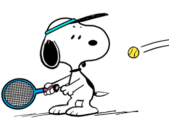 snoopy tennis