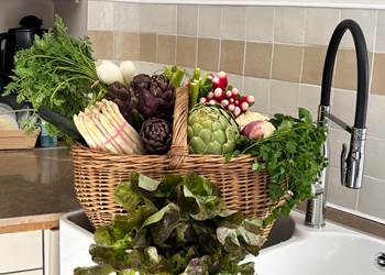 Table d'hôtes retour du marché