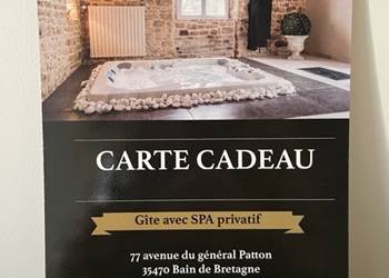 carte cadeau format A5 et son enveloppe