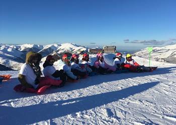 Snake  Gliiss  descente panoramique au-dessus Superbagnères