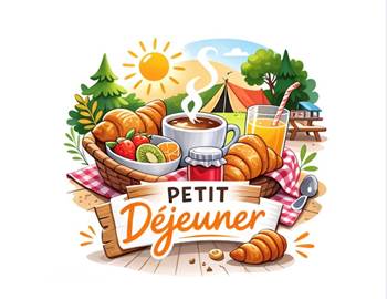 Camping la Voueize Gouzon - Petit déjeuner