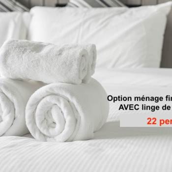 draps et serviettes 22 pers-options