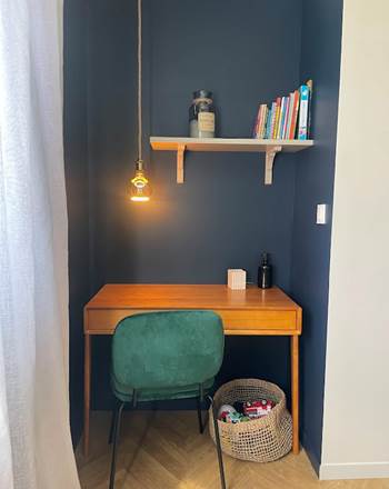 Espace bureau pour télétravail