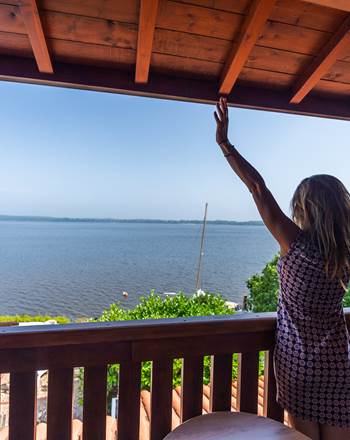 Balcon vue sur le lac