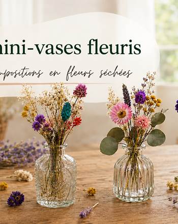 Atelier vases fleuris