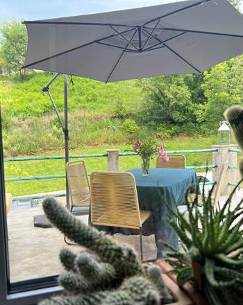 La terrasse arrière