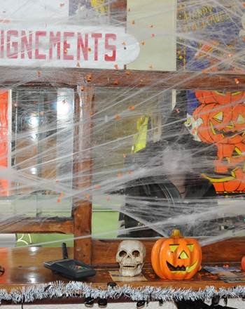 le guichet à Halloween