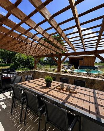 Gîte le Granit des Champs Mainsat Creuse - Piscine et Terrasse