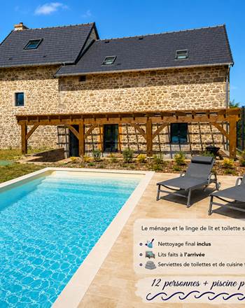 Gîte le Granit des Champs Mainsat Creuse - Piscine