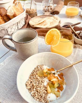 Le petit déjeuner gourmand