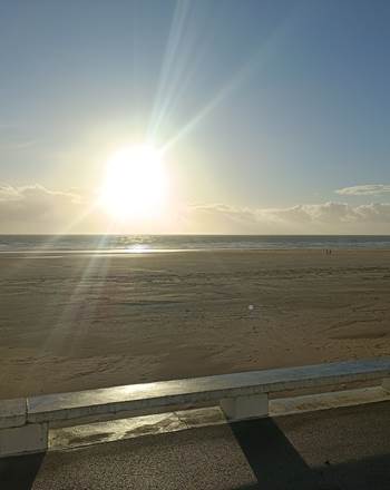 la célèbre plage et l'Estacade de St jean à 50m