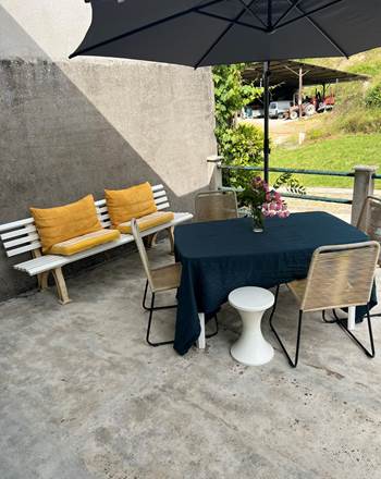 La terrasse arrière