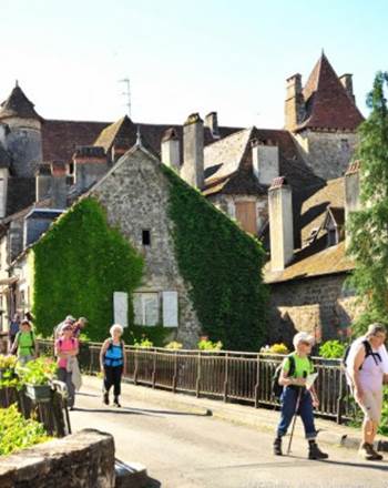 En sortant du gîte