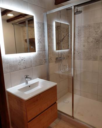 La salle de douche