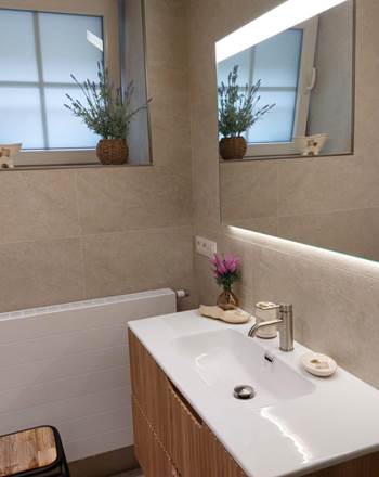 Salle de bain Gîte Les Longs Prés - Lompret, Chimay