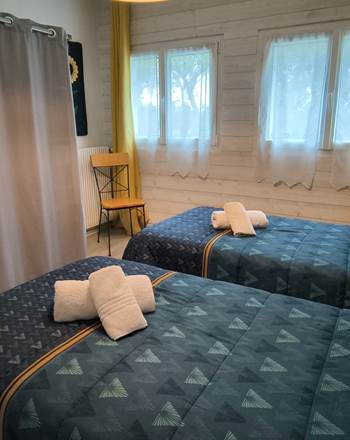 chambre lits séparés modulables king size gîte La Flèche