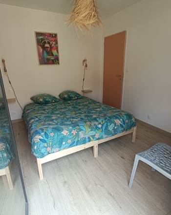 chambre ouverte sur la terrasse