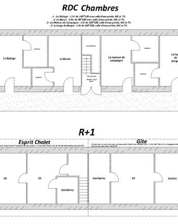 Logements dans la longère