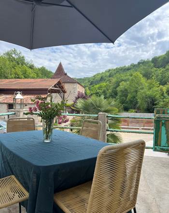 La terrasse arrière