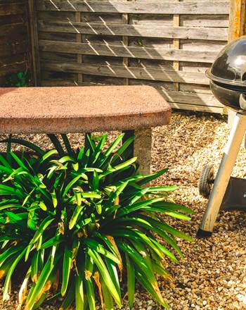 Côté Sud : Espace barbecue