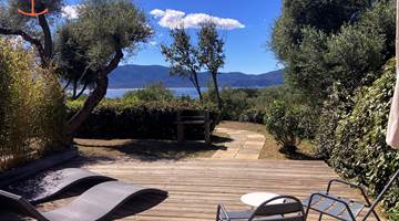_Mini-Villa - Terrasse vue MV4 - Re´sidence Ogliastrello Location villas OLMETO plage piscine Corse-du-Sud