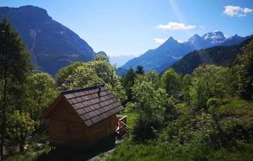 Cabanes de l'Esperluette. Cabanes Les Séolanes Vue de l'extérieur