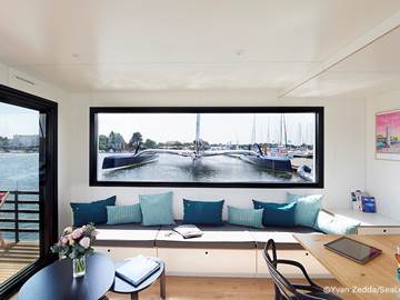 Coin salon - Lodge Boat L'Endroit