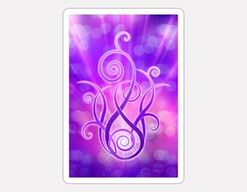 DESSIN FLAMME VIOLETTE