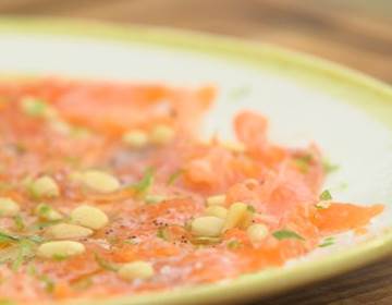 Recette de Carpaccio de truite de Gensac