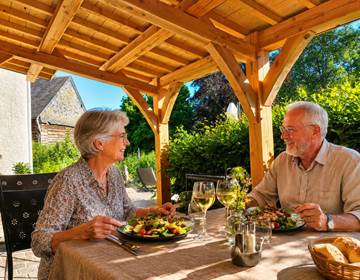 Table d'hôtes en terrasse 2026