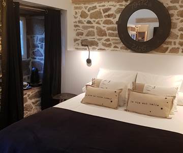 Le Colombier Bretagne, chambres d'hôtes Coeur de Granit - lit Queen Size